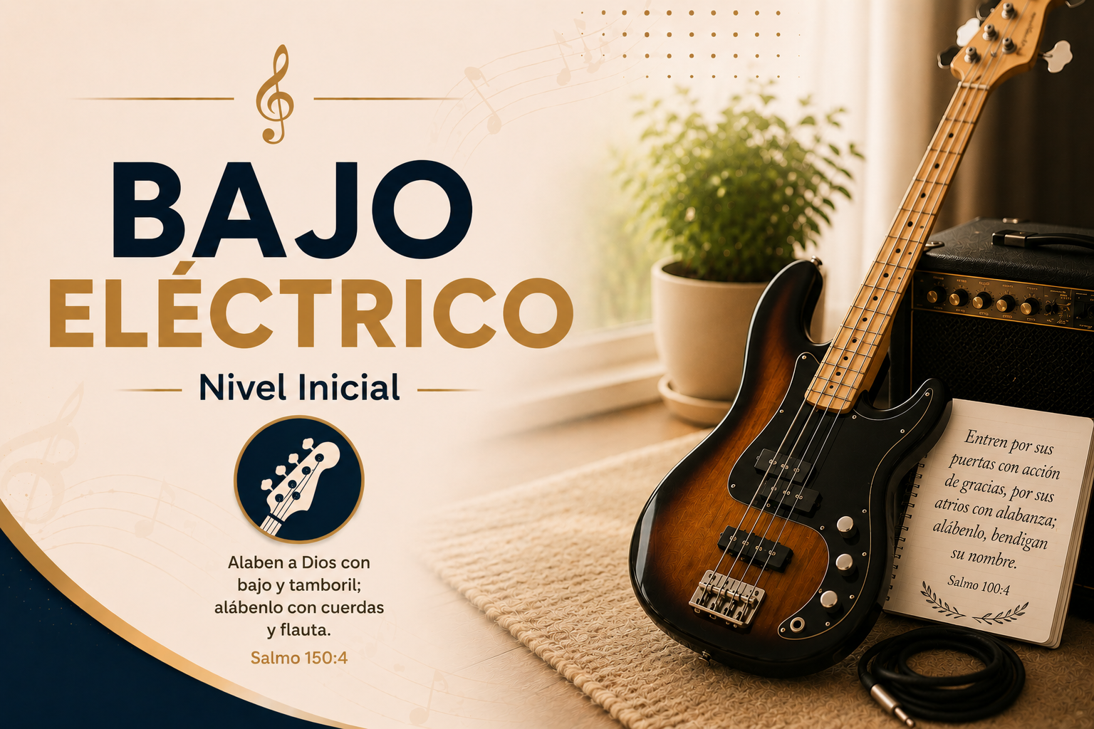 🎸 Curso de Bajo Eléctrico – Nivel Básico