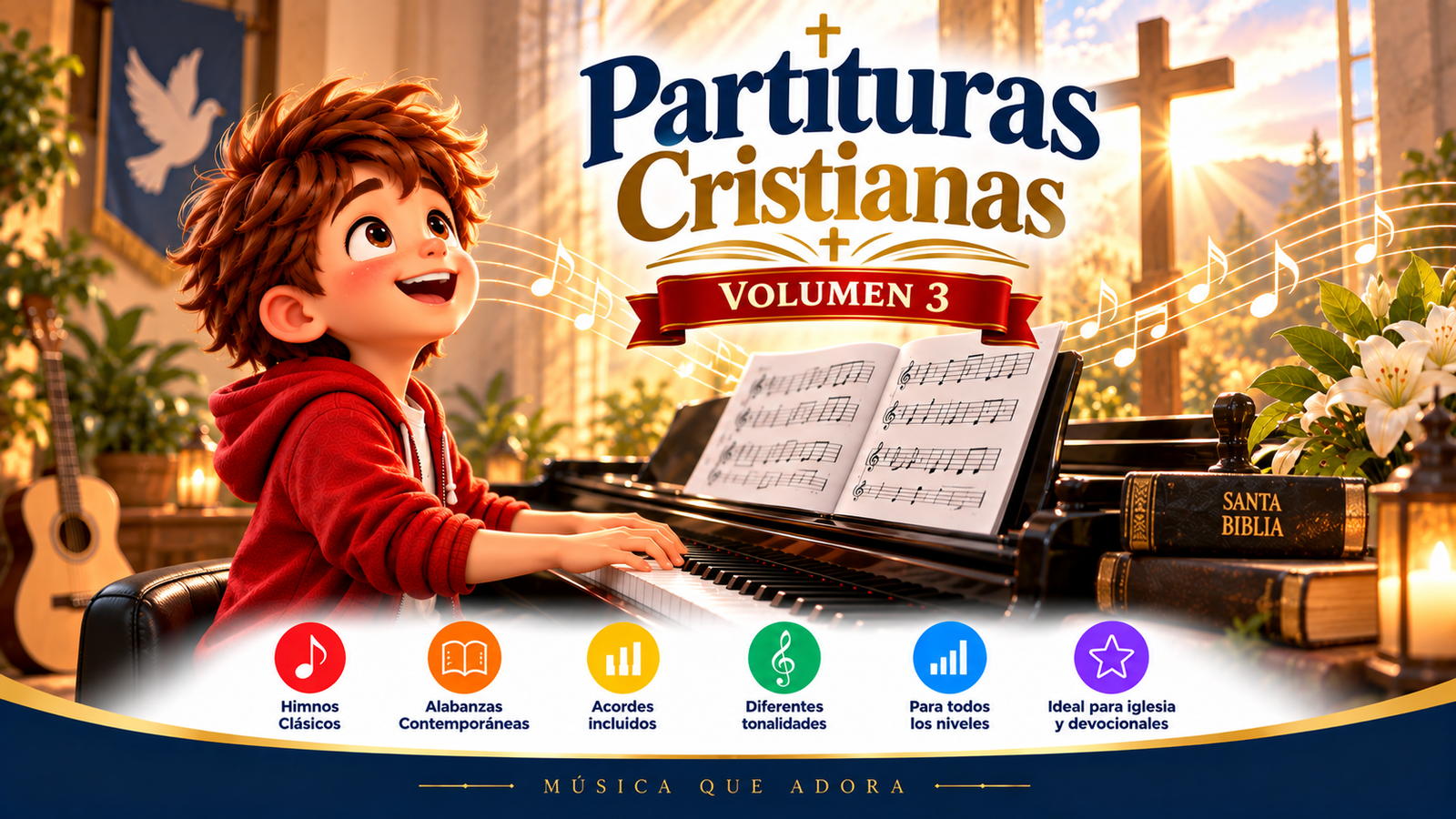 Piano – Partituras cristianas Vol 3